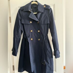 Navy trench coat